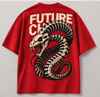 Skeletan Snake Oversized T-shirt | Purte Cotton Oversized