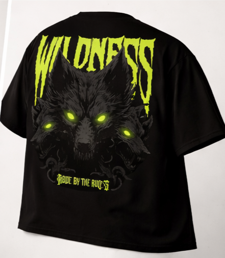 Wolf Oversized T-Shirt | Pure 100% Cotton