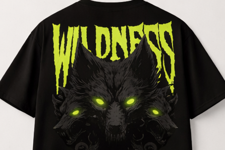 Wolf Oversized T-Shirt | Pure 100% Cotton